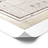 Een kaart van Noord-Amerika Poster (Hoek)