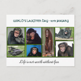 Een kaart voor de lachdag van de wereld