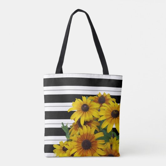 Een kaartje bloemen tote bag (Achterkant)