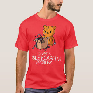 Een kabel hamsteren probleem Grappige Geeky Gadget T-shirt