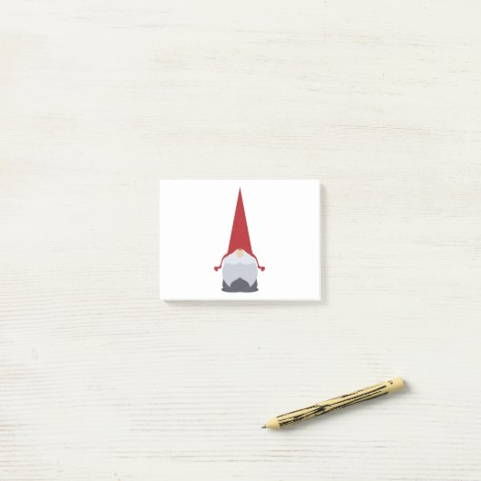 Eén kabouter post-it® notes (Op bureau)