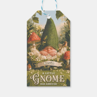 Een Kaboutertje Is Gearriveerd Baby Aankondiging Cadeaulabel