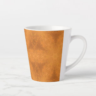 Een Kaleidoscoop van een verbrande Oranje ster Latte Mok