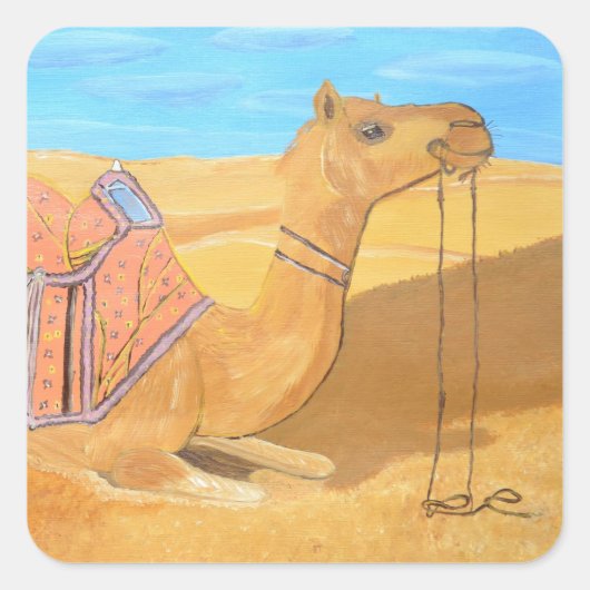Een kameel sticker (Voorkant)