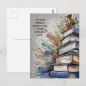 Een kamer zonder boeken briefkaart (Voorkant / Achterkant)