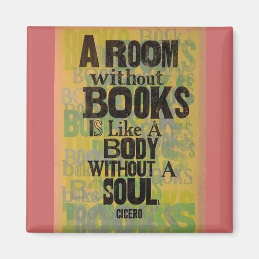Een kamer zonder boeken magneet (Voorkant)