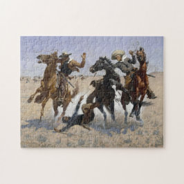 Een kameraad helpen door Frederick Remington Legpuzzel