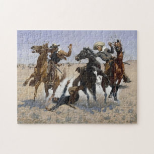 Een kameraad helpen door Frederick Remington Legpuzzel