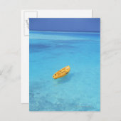 Een kano op het water briefkaart (Voorkant / Achterkant)