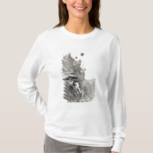 Een kanonade op de Matterhorn, 1862, van 'The Asc' T-shirt