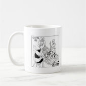 Een kantelbijen koffiemok (Links)