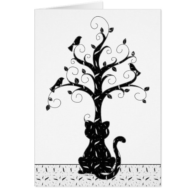 Een Kat-beeldkaart (Voorkant)