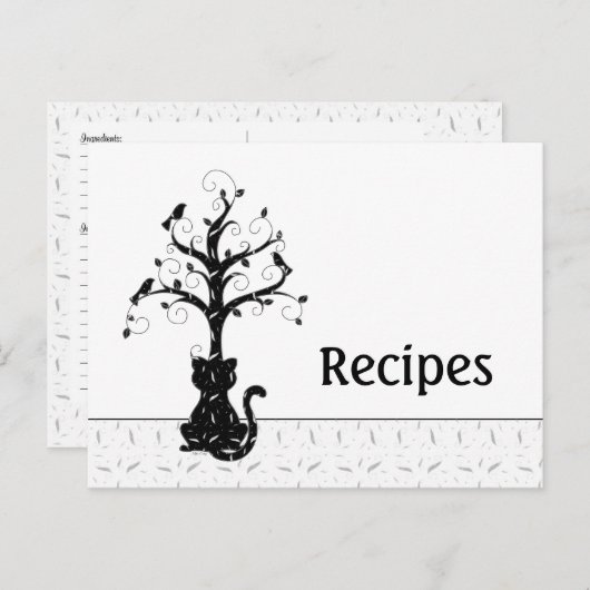 Een Kat-beeldschermkaart Briefkaart (Voorkant / Achterkant)