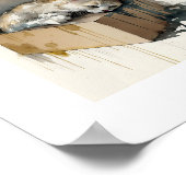 Een kat die graag buiten de doos slaapt poster (Hoek)