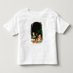 Een kat die twee jongens bekijkt kinder shirts
