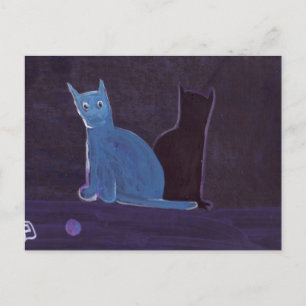 EEN KAT EN HAAR SCHADOW BRIEFKAART