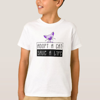 Een kat gebruiken om een leven te redden t-shirt