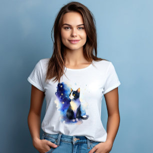 Een kat genaamd Nixie - Watercolor stijl T-shirt