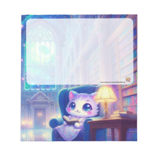 Een kat in de bibliotheek Notitieblok