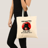 Een kat Lady Canvas tas | Promotie-Canvas tas (Voorkant (product))