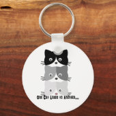 Eén kat leidt naar een ander Sleutelhanger (Voorkant)