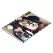 Een kat met een monocle notitieboek (Linkerzijde)