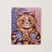 Een kat met Kittens Louis Wain Legpuzzel (Verticaal)