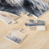 Een kat met kroon legpuzzel (Zijkant)