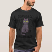 Een katje redden negen levende katten die eigenaar t-shirt (Voorkant)