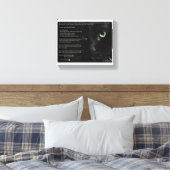 Een katten sterven wens canvas (Insitu (Slaapkamer))