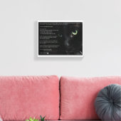Een katten sterven wens canvas afdruk (Insitu (Woonkamer))