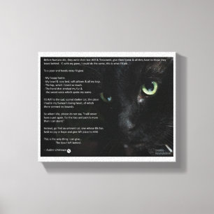 een kattendoek canvas afdruk