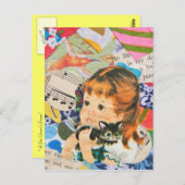 Een kattengebed briefkaart (Voorkant / Achterkant)