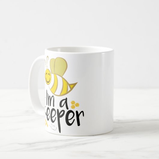 Een keeper Funny Bee Coffee Mok Gift (Voorkant links)