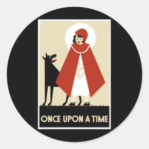 Een keer op tijd door Whitley Kenneth Ronde Sticker