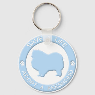 Een keeshond-Sleutelhanger aannemen Sleutelhanger