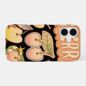 Een kers / kersen illustraties iPhone 16 hoesje (Achterkant horizontaal)