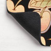 Een kers / kersen illustraties muismat (Hoek)