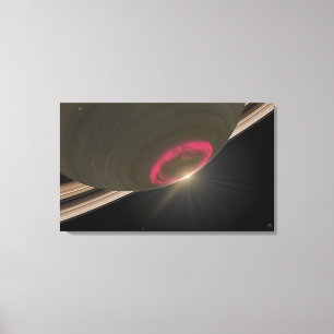 Een kersenrode aurora canvas afdruk