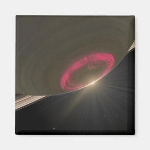 Een kersenrode aurora magneet