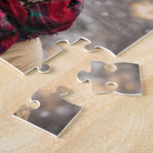 Een kerst Giraffe Legpuzzel (Zijkant)