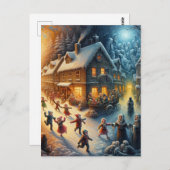 Een Kerst Horror in de stad Briefkaart (Voorkant / Achterkant)