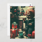 Een kerst horror pop briefkaart (Voorkant / Achterkant)