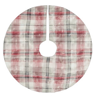 Een kerst Tartan Floral Design Series #15 Kerstboom Rok