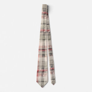 Een kerst Tartan Floral Design Series #15 Stropdas