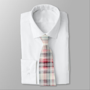 Een kerst Tartan Floral Design Series #24 Stropdas