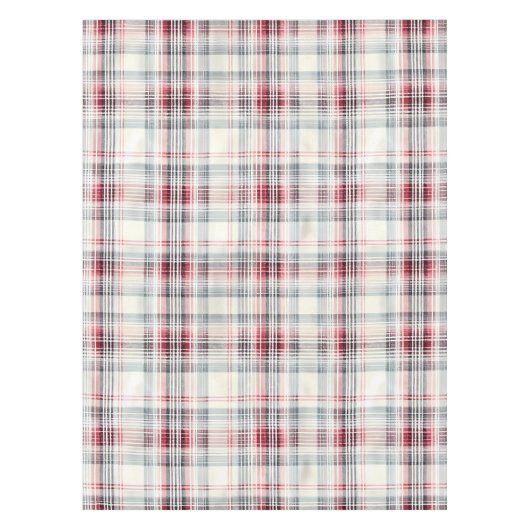 Een kerst Tartan Floral Design Series #24 Tafelkleed (Voorkant)