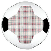Een kerst Tartan Floral Design Series #24 Voetbal (Gedraaid)