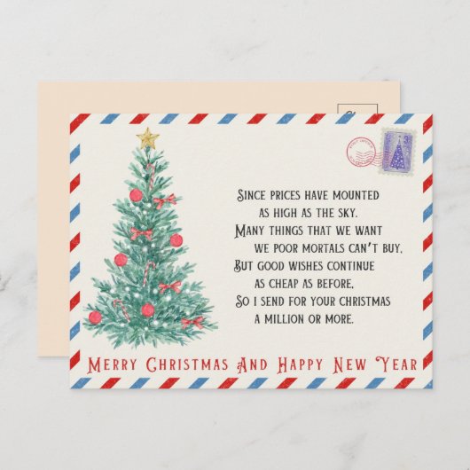  Een Kerstboom Briefkaart (Voorkant / Achterkant)