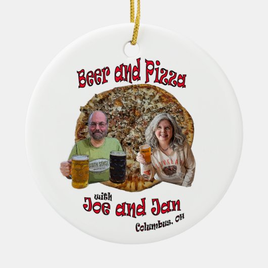 Een kerstboom moet… keramisch ornament (Voorkant)